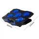 Подставка для ноутбука IceCoorel 10-15", 1*125mm 1400 RPM + 4*70mm 2500 RPM, 2*USB, 365x297x30mm, Blue (K5Bl) (15566) - изображение 4
