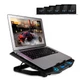 Подставка для ноутбука IceCoorel 10-15", 1*125mm 1400 RPM + 4*70mm 2500 RPM, 2*USB, 365x297x30mm, Blue (K5Bl) (15566) - изображение 6
