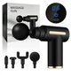 Массажер для тела Massage Gun + 4 перкуссионный насадки, ручной массажер черного цвета - изображение 7