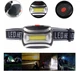 Налобний світлодіодний ліхтар COB Headlamp 3W на батарейках AAA, налобний LED ліхтар для бігу, риболовлі, кемпінгу, ремонту, туризму - зображення 2