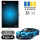 Арт Держатель Рамка 80x50 см. на Стену для Фирменного Конструктора Technic Bugatti Chiron (42083) Техник Бугатти Широн - Type-A - изображение 2