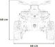 Samochód elektryczny dla dzieci Quad Can Am Outlander ATV 1-osobowy Żółty (5903864982725) - obraz 4