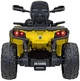 Samochód elektryczny dla dzieci Quad Can Am Outlander ATV 1-osobowy Żółty (5903864982725) - obraz 10