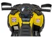 Samochód elektryczny dla dzieci Quad Can Am Outlander ATV 1-osobowy Żółty (5903864982725) - obraz 13