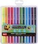 Фломастеры двусторонние Yes 12 цветов Minecraft Spring (650596) - изображение 1