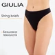 Стринги Giulia STRING BRIEFS L/XL Black, повседневное бесшовное бельё - изображение 1