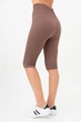 Женские велосипедки в рубчик Giulia TRACKS RIB one size Brown-deep taupe, легинсы, спортивные - изображение 8