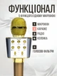 Микрофон караоке динамический Bluetooth WSTER WS-1688 Gold/Золотой с FM радио и записью на флешку - изображение 2