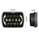 Фара Led МАЗ, КАМАЗ, тракторы, Jeep 5×7 дюймов 200х140х70мм 30W прямоугольная с ДХО - изображение 2