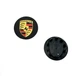 Ковпак колеса Porsche чорний+золотий логотип 76мм 1шт пластик (на клямках) OEM 7L5601149 - зображення 1