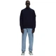 Кофта Stone Island Wool Check Stitch Sweater Blue 8115537D5-V0020 L - изображение 3