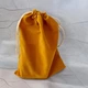 Бархатный мешочек для карт Таро, рун и оракулов (15×20 см), Желтый - изображение 2
