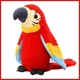 Интерактивная игрушка Попугай Parrot Talking 22 см, с функцией запоминания и повторения фраз, от 3 батареек ААА, красный - изображение 2