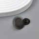 Значок из стали BROCHE брошь бижутерия Цветы Подсолнух чёрный BRGV115196 - изображение 4