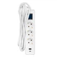 Підовжувач мережевий 2E 3м, 3xТипF, 16A, 1xUSB-A,1xUSB-C, фільтр, білий - зображення 2