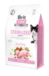 Сухой корм для стерилизованных кошек Brit Care Cat GF Sterilized Sensitive 400 г (Чувствительное пищеварение) - изображение 1
