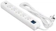 Підовжувач мережевий 2E 3м, 5xТипF, 16A, 1xUSB-A,1xUSB-C, фільтр, білий - зображення 1