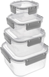 Zestaw pojemników na żywność Orion plastikowe 4 szt (8681317006538) - obraz 1