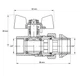 Кран з американкою 3/4" "антіпротечка"(KOER KR.227.W-Gi) белый (KR0192) - изображение 2