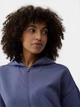 Толстовка на молнии с капюшоном женская 4F Sweatshirt F213 4FSS23TSWSF213-32S M Синяя (5904698235032) - изображение 7