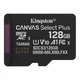 Memory card microSDXC 128Gb Kingston Canvas Select Plus Gen3 100R A1 C10, Retail + adapter - изображение 1