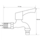 Монокран Mixxus 1/2 BIB-02 из нержавеющей стали SS0051 - изображение 2