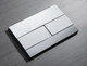 Панель змиву KOER KT-0603-01 240x160x10mm пластикова, кнопка лінійна (колір хром) (KR5319) - изображение 5
