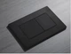 Панель змиву KOER KT-0602-05 240x160x10mm пластикова, кнопка квадратна (колір чорний матовий) (KR5181) - изображение 2