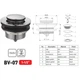 Донний клапан для ванни Zerix BV-07 1 1/2'' автоматичний СLICK-СLACK (Колір хром) (ZX6024) - зображення 8