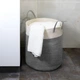 Корзина для хранения с ручками MBM HOME TH-14 GRAY/WHITE серо-белая - изображение 1