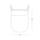 Корзина для хранения с ручками MBM HOME TH-14 GRAY/WHITE серо-белая - изображение 10