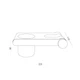Полка с держателем для фена клеящаяся MBM HOME BP-33 WHITE/GRAY бело-серая - изображение 5