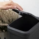 Ведро для мусора MBM HOME BIN-04 6L ANTHRACITE пластиковое антрацитовое - изображение 6