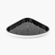 Полка угловая клеящаяся MBM HOME BP-26 WHITE/BLACK пластиковая белая/черная - изображение 1