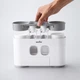 Диспенсер для зубной пасты со стаканами клеящийся MBM HOME BP-25 WHITE/GRAY серый - изображение 9