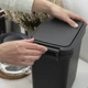 Ведро для мусора MBM HOME BIN-04 6L ANTHRACITE пластиковое антрацитовое - изображение 9