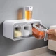 Полка с емкостями для хранения специй клеящаяся MBM HOME KP-12 WHITE/GRAY бело-серая - изображение 1