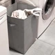 Ящик для зберігання текстильний з кришкою MBM HOME TH-02 GRAY сірий - зображення 4