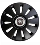 Ковпак колісний Fiat червоний R15 чорний Kenguru REX 4 шт - зображення 1