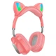 Наушники HOCO Skill cat ear BT headphones ESD13 с ушками розовые - изображение 1