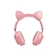 Наушники HOCO Skill cat ear BT headphones ESD13 с ушками розовые - изображение 3