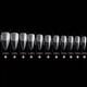 Гелевые типсы Soft Gel Tips прозрачные Short Stiletto #1 550 шт - изображение 2