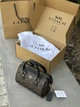 Сумка жіноча Coach Rowan Brown Satchel In Signature Canvas Premium шкіряна коричнева сумка коач рован - зображення 3