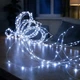 Гирлянда роса Конский хвост, 3 м, 300 LED, на батарейках и USB, Холодный белый - изображение 1