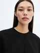 Свитшот женский Mango Pique 57096711-99 S Черный (8445922656133) - изображение 8