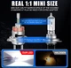 Mini LED лампа CARLITEK H7 360 світлодіодна правильний пучок світла, з обманкою, за 1шт - зображення 3