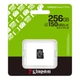 Карта пам'яті microSDXC, 256Gb, Kingston Canvas Select Plus, Class10 UHS-I U1 V10 A1, без адаптера, до 150 МБ/с (SDCS3/256GBSP) - изображение 3