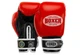 Рукавички бокс BOXER 2001-FK ФБУ шкіра KPC 1.0мм червоний 10 унцій - зображення 1