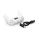Геймпад Brazzers BR-P5/P4/NL беспроводной для PS5 RGB Wireless DOUBLE Motor Vibration, White, 3.7V, 1000mAh, Box - изображение 4