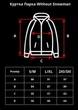 Чоловіча Тепла Подовжена Зимова Куртка Парка Without Snowman 27 L/XL Black - зображення 7